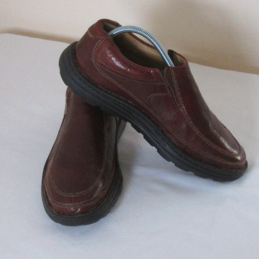 Drew Mens Bexley II Brown Leather Slip on Shoes Size 12 Lightwieght Used…